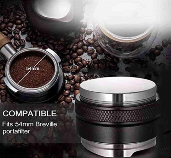 Distributeur de café de 5m, doseur à double tête, niveleur à profondeur réglable, cône à main expresso pour porte-filtre de 54mm, outil de cuisine 2109048650350