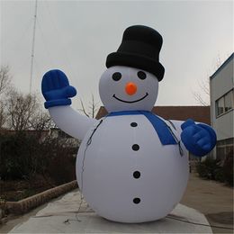 5 m de altura globo inflable del muñeco de nieve con la tira de LED para el club nocturno de Navidad Evento Etapa Decoración Decoración Cchristmas