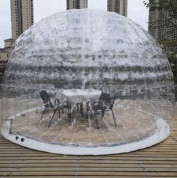 5m Outdoor Playhouse PVC opblaasbare kristallen bubbel Dome Tent Aangepaste ontwerp Outdoor grote Clear Lodge House for Camping Meeting