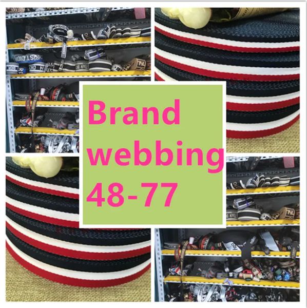 5m / paquet 48-77 Jacquard Jacquard Clothing Web accessoires Pantalon décoratif Strip Side ruban diy tissu accessoire alphabet