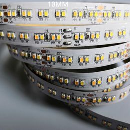 5m SMD 2216 Fexible LED-strips 7-10lm WW W Diming High Lumen Tape CCT Dual White DC24V CRI90 5mm 10 mm PCB 240LEDS/M RA90 IP20