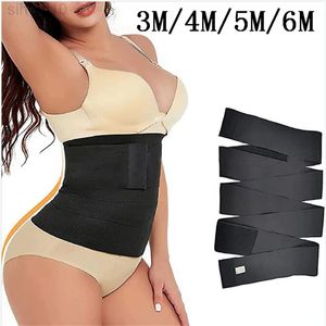 5m taille trainer vrouwen afslanke schede ruckers me omhoog bandage wrap bodyshaper buik shapewear trimmer riem korset top stretch band l220802