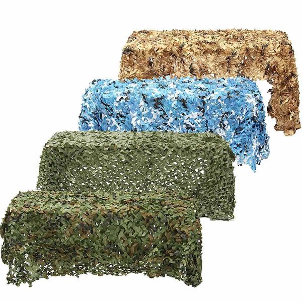 5m x 2.5m Chasse Militaire Camouflage Net Woodland Armée formation Camo filet Voiture Couvre Tente Ombre Camping Soleil Abri Y0706