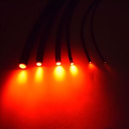 5M x Zwart Plastic PMMA Einde Glow Fiber Optic Cable Light Illumination Decoratie Binnendiameter 8mm 10mm Voor DIY Optische vezels Lichten