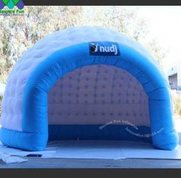 5m16 Tienda de domo inflable Igloo Inflable de Igloo Open con estampados Chill Out Pod Booth para eventos de fiesta Publicidad