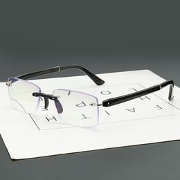 5MA fabriek direct nieuwe diamant bijgesneden leesbril hoogwaardige tr90 anti-blauwe bril kan worden uitgerust met brillenkoker doek