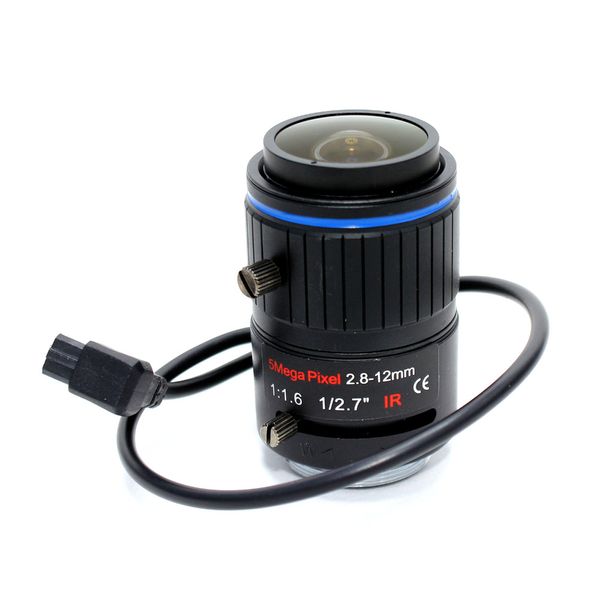 Lente CCTV focal de iris automático de 5 megapíxeles 2,8-12mm 1/2, 7 
