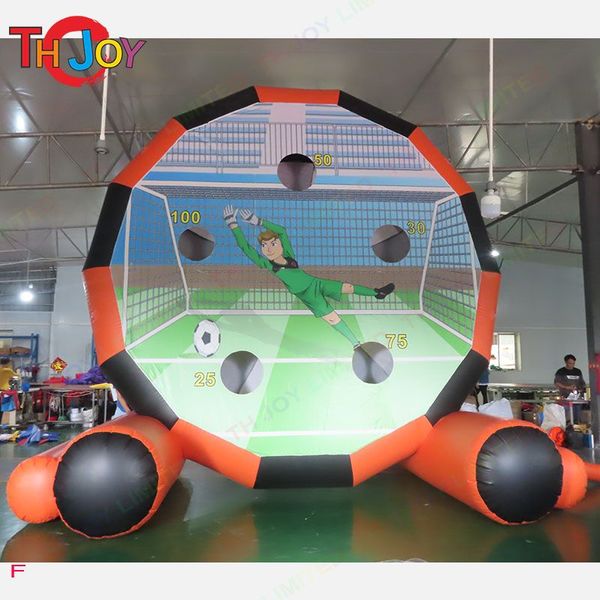 5mH (16.5ft) con 6 bolas Actividades al aire libre Envíos a puerta gratis tablero de dardos de fútbol inflable gigante venta al por mayor inflables de doble cara dardos de fútbol juego de carnaval