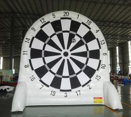 5mH (16,5ft) met 6 ballen groothandel Hoge kwaliteit China aanbod Outdoor wit opblaasbaar Voetbal dartbord voetbal kick golf doelspel te koop