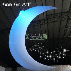5mh (16,5 ft) met ventilator prachtige opblaasbare Crescent Moon Planet Model Natuurlijke dingen voor museum/kunstgalerij/bibliotheekdecoratie gemaakt in China