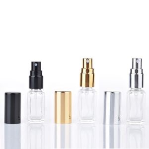 5ML 1/6Oz Lange Slanke Parfum Verstuiver Vierkante Vorm Lege Hervulbare Helder Glazen Spray Flessen Reizen Sproeiers Ttvaf