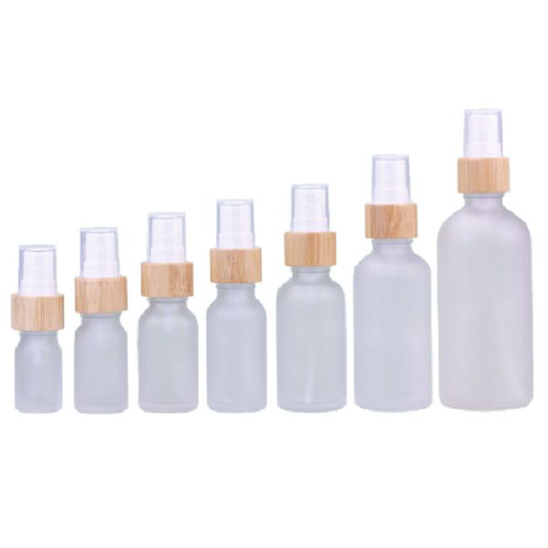 5ml ~ 100 ml botella de pulverizador recargable blanco mate contenedores cosméticos vacíos amistad de maquillaje de maquillaje pulverizador botella de pulverizador de perfume viales de vidrio