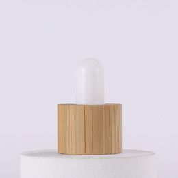 5ml 10ml 15ml 20ml 30ml 50ml 100ml de vidrio de vidrio transparente Botella de perfume de aceite esencial E Pipeta de reactivo Liquid Bottle con bambú Goqh