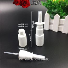 5 ml 10ml 15ml 20ml 30ml 50ml, 100pcs/lote botella de spray de plástico blanco, contenedor nasal de bricolaje, botella de embalaje vacío, CTBKC