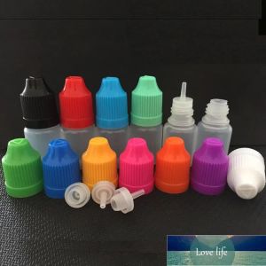 5ml 10ml 15ml 20ml 30ml 50ml Qualité Mince Long Couvercle Flacon Compte-gouttes Doux Bouteilles À Aiguille En Plastique Avec Couleurs Variables Bouchons À L'épreuve Des Enfants pour E Jus