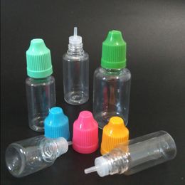 5 ML 10 ML 15 ML 20 ML 30 ML PET compte-gouttes en plastique bouteilles vides avec capuchon à l'épreuve des enfants longue pointe mince Auobi