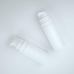 5ml 10ml 15ml 48 unids/lote blanco vacío PP pequeña muestra botella sin aire bomba de vacío loción usada para cosméticos Containe Adrkf