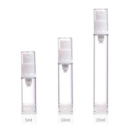 5 ml 10 ml 15 ml AS Botellas de viaje Loción sin aire Botella de spray Esencia de perfume Envase cosmético Envase de líquido subembotellado recargable BJ