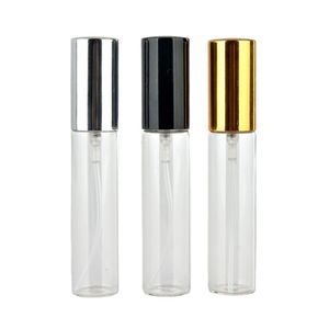 5ML 10ML 15ML Muestra recargable Botella de perfume de vidrio Contenedor de fragancia transparente para aceite esencial
