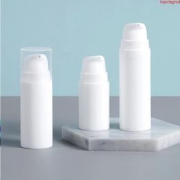 5 ml / 10 ml / 15 ml en plastique blanc vide bouteilles de pompe sans air en gros bouteille de lotion sous vide contenant cosmétique SN762goods Vnksv