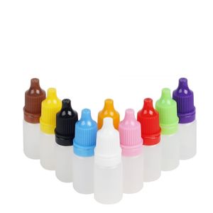 Flacons compte-gouttes vides en plastique compressibles, 5ml, 10ml, 20ml, échantillon de liquide pour les yeux, bouteille rechargeable