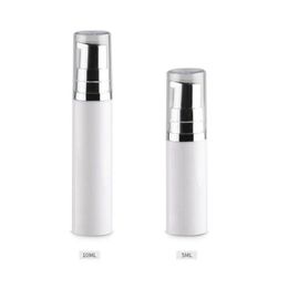 5 ml 10 ml vide cosmétique pompe sans air lotion bouteille mini récipient de beauté rechargeable avec pompe bouchon transparent F567 Gttbw Mtkva