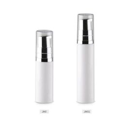 5 ml 10 ml Lege Cosmetische Airless Pomp Lotion Fles Mini Hervulbare Schoonheid Container met pomp clear cap F567 Gttbw