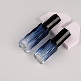 5 ml 10 ml Refipillable Épais carré Parfum en verre carré Gradient Gradient de poche bleu Perfume en verre