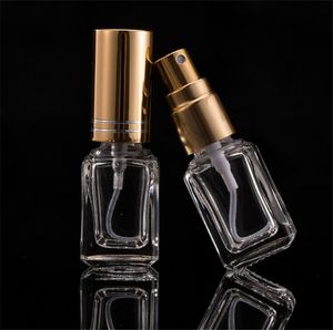 5 ml / 10 ml Botella de perfume en aerosol Viaje duradero Recargable Envase cosmético vacío Perfumes Botellas Atomizador Botellas de vidrio RRD6908