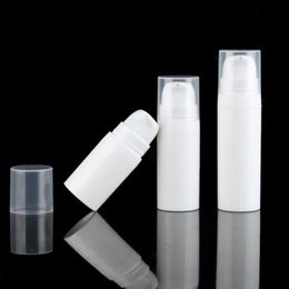 5 ml 10 ml blanc bouteille sans air pompe à lotion mini échantillon et bouteilles de test récipient sous vide emballage cosmétique Fkpok