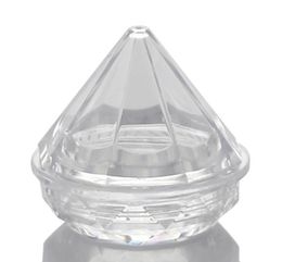 5ML 5G Caja de crema con forma de diamante Botella acrílica Macetas con purpurina para uñas Embalaje de maquillaje Tarros de crema SN470