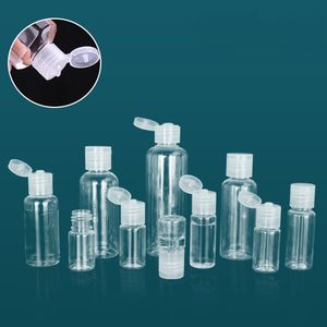 Paquet d'huile essentielle de 5ml 8ml 10 ml de bouteilles transparentes Couvercle de rabat de papillon Transparent Conteneur rechargeable à eau cosmétique