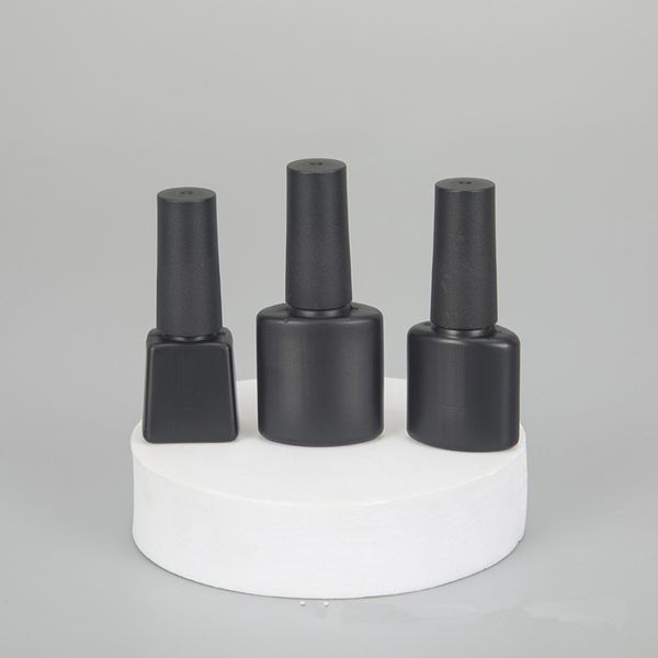 Botella de esmalte de uñas de 5ml, 8ml, 10ml, botella vacía de Gel para uñas con cepillo, frasco contenedor de belleza para uñas de plástico