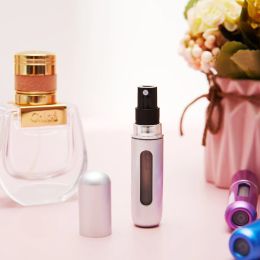 5 ml 8 ml Perfume Atomizer Portable Perfume Bottle Liquid Container For Cosmetics Aluminium Spray Bouteille vide pour l'outil de voyage