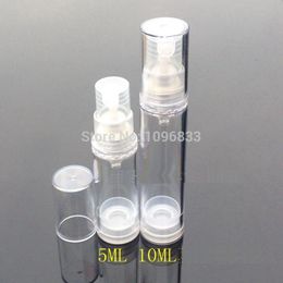 Bouteille de pulvérisation sans air 5 ML, bouteille sous vide en plastique transparent 5CC, bouteilles de liquide médical ou cosmétique, 100 pcs/Lot