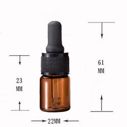 5 ml Amber glazen druppelfles pottenflesjes met pipet voor cosmetische parfum etherische olieplessen Gratis verzending F2017304