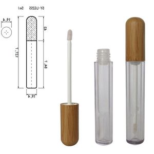 5 ml bambou brillant à lèvres Tube maquillage bouteille cosmétique Eyeliner cils Tube rechargeable conteneur expédition rapide F3268 Kobte