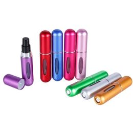 5 ml onderste lading Parfum Refilleerbare fles vloeistofcontainer Cosmetica Spray Bottle Dispenser Drukkop draagbare reizen