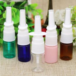 5 ml kleurrijke PET lege fijne neusspray mist plastic fles, cosmetische neusspray fles Xwnfi