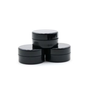 5ML Échantillon Cosmétique Bocal Vide Pot Rond En Plastique Couvercle À Bouchon À Vis Noir, Petite Bouteille Minuscule De 5 Grammes, Pour Maquillage, Ombre À Paupières, Ongles, Poudre, P Cxhd