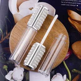 5ML Diamant Lege Ronde Lip Gloss Buis Hoogwaardige Clear Plastic Lip Gloss Containers Vullen Fles Cosmetische Verpakking Container RRA3900