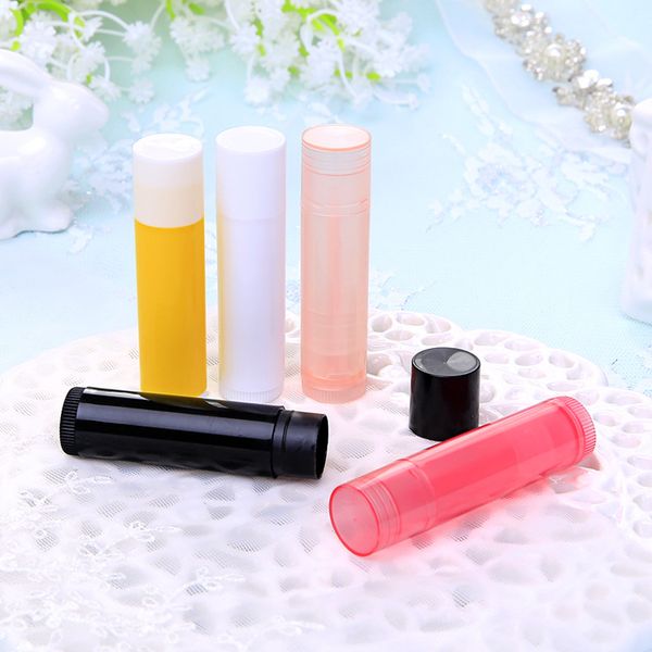 DIY tubo de bálsamo labial botellas de embalaje de cosméticos tubo de botella portátil 5g crema de cera para la boca subembotellado JXW276