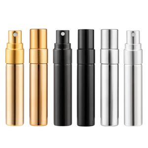 5 ml geëlektroplateerde UV-glazen spray parfum fles Pressing Packed Travel Portable Shading Small Sample Flessen SN707