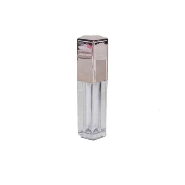 5 ml de brillo de labios vacío cinco ángulo tubo de brillo de labios Cosméticos tubos de plástico de plástico dorado botella de maquillaje de rosa rosa tubo cosmético vacio de brillante labial de cinco angulos