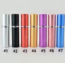 5 ml lege parfumfles 7 kleuren hervulbare fles aluminium spray atomizer flessen draagbare reiziger pomp sproeier cosmetische containers ondersteunen 200 % daw478