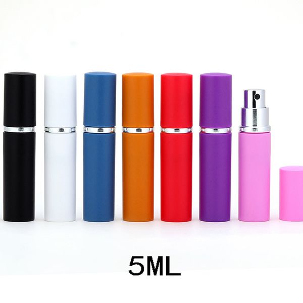 Bouteilles de parfum vides de 5ml, atomiseur de parfum coloré, flacon de pulvérisation, conteneurs de maquillage de voyage