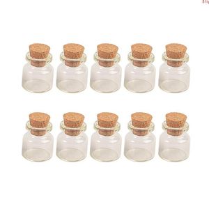 Bouteilles en verre de 5 ml avec bouchons en liège, mini bocaux transparents, petits flacons de 22x30x125mm, 100 pièces, bonne quantité Hdwrd