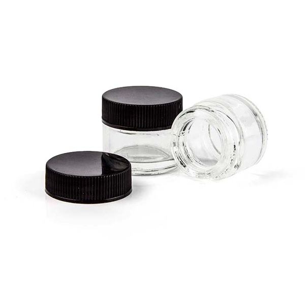 Frascos con tapa de rosca de concentrado de vidrio de 5 ml para contenedores de Dab de maquillaje de bálsamo labial de concentrado esencial