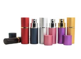 5 ml Mini Spray Perfume Voyage Refipillable Contauteur cosmétique vide de désinfection Pure rosée Aluminium Bouteilles rechargeables 9906221