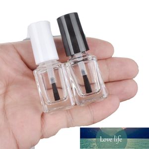 Bouteilles de récipient de gel pour ongles 5ML bouteille vide en verre carré avec capuchon et brosse bouteille de vernis à ongles pinceau petite bouteille Portable